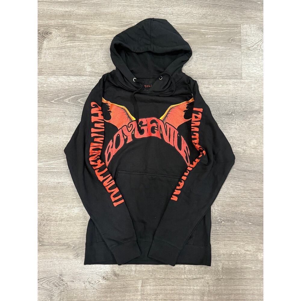 BoyGenius Tour Merch Hoodie by Independent Unisex Small Black